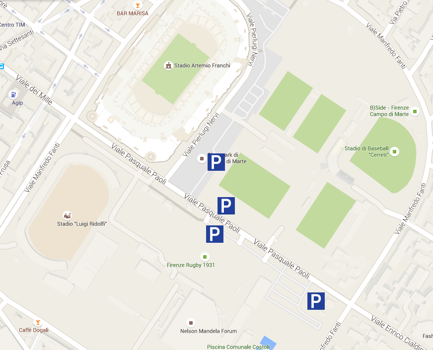 Mappa parcheggi